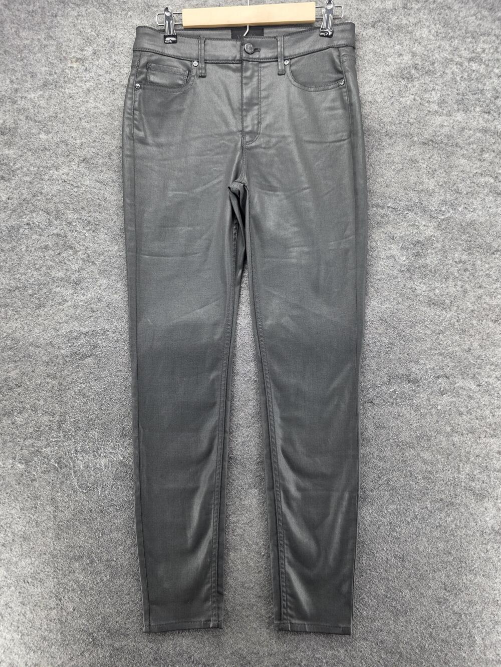 White House Black Market Jeans Womens 6 Gray Charcoal Wash High-Rise Skinny